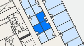 Planritning för Convendum Vasagatan 16, 3 privata rum, 27 m²