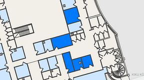 
							Planritning för United Spaces Östra Hamngatan, 5 privata rum, 62 m²
