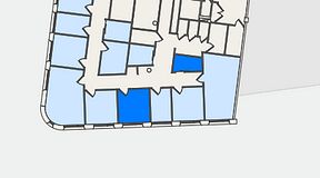 Planritning för United Spaces Nordenskiöldsgatan 24, 2 privata rum, 20 m²