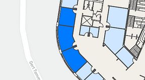 
							Planritning för Spaces Göteborg Gamlestan, 3 privata rum, 64 m²