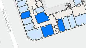 
							Planritning för Regus Adelgatan 21, 4 privata rum, 50 m²