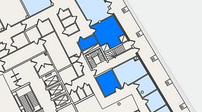 
							Planritning för Mindpark Hyllie Skrivaregatan, 3 privata rum, 35 m²