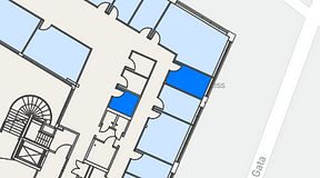 
							Planritning för Spaces Göteborg Gamlestan, 2 privata rum, 15 m²