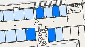 
							Planritning för Convendum Kungsgatan 9, 4 privata rum, 38 m²