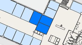 
							Planritning för Convendum Gävlegatan 16, 3 privata rum, 46 m²