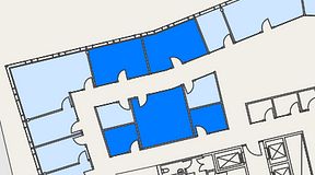 
							Planritning för Mindpark Mölndal, 5 privata rum, 79 m²