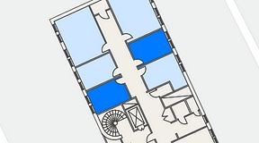 
							Planritning för Easy Office Bromma, 2 privata rum, 28 m²