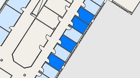Planritning för Easy Office Skarpnäck, 4 privata rum, 32 m²