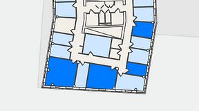 
							Planritning för Regus Hyllie Stationstorg 31, 4 privata rum, 64 m²