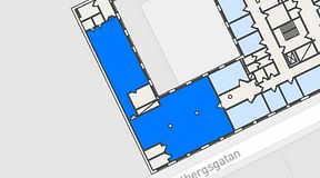 Planritning för iOffice Olof Palmes Gata 11, 2 privata rum, 224 m²