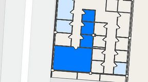 
							Planritning för Kungsholmens Kontorshotell Warfvinges väg, 4 privata rum, 60 m²