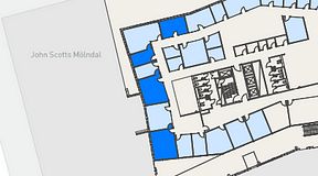 
							Planritning för Mindpark Mölndal, 4 privata rum, 87 m²