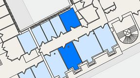 
							Planritning för 7A Posthuset, Vasagatan 28, 2 privata rum, 36 m²