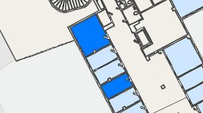 Planritning för iOffice Kungsgatan 37, 2 privata rum, 30 m²