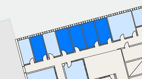 
							Planritning för Regus Lidingö, 5 privata rum, 50 m²