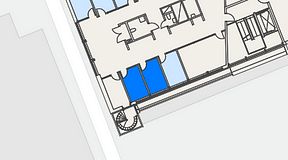
							Planritning för Workopolis, 2 privata rum, 20 m²