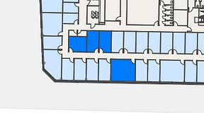 
							Planritning för Regus Mariestad, 4 privata rum, 64 m²