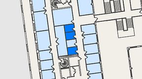 
							Planritning för Spaces Nordenskiöldsgatan, 3 privata rum, 15 m²