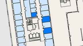 
							Planritning för Spaces Nordenskiöldsgatan, 3 privata rum, 23 m²