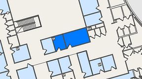 
							Planritning för United Spaces Östra Hamngatan, 2 privata rum, 26 m²