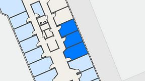 
							Planritning för Regus Helsingborg Södergatan, 3 privata rum, 37 m²