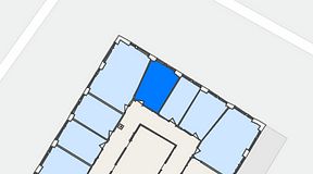 
							Planritning för FASTOFFICE Finlandsgatan 10, 1 privata rum, 13 m²