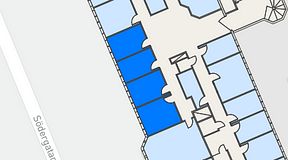 
							Planritning för Regus Helsingborg Södergatan, 4 privata rum, 47 m²