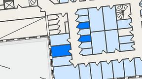 
							Planritning för QuickOffice Kista, 3 privata rum, 17 m²