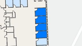 Planritning för Regus Gastelyckan Lund, 4 privata rum, 33 m²