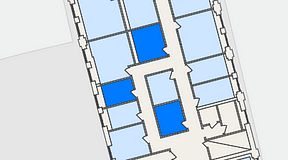 
							Planritning för THE WORKS Ringvägen, 3 privata rum, 28 m²