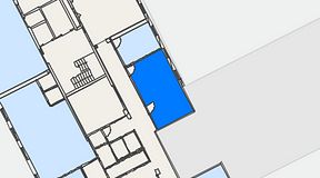Planritning för iOffice Kungsgatan 64, 1 privata rum, 27 m²