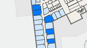 
							Planritning för Regus Rotsunda, 5 privata rum, 83 m²