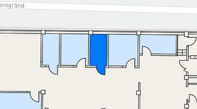 
							Planritning för Landskapet Kvarnholmen, 1 privata rum, 10 m²