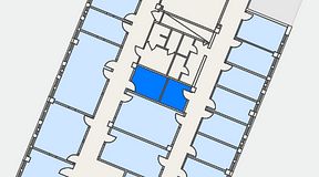 
							Planritning för Växthuset Jägershillgatan, 2 privata rum, 14 m²
