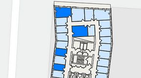 
							Planritning för Regus Hyllie Stationstorg 31, 4 privata rum, 49 m²
