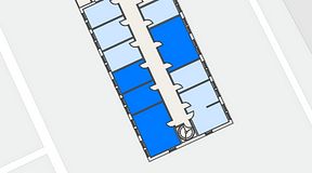 
							Planritning för Easy Office Bromma, 4 privata rum, 84 m²