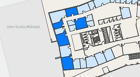 
							Planritning för Mindpark Mölndal, 5 privata rum, 111 m²