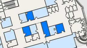 
							Planritning för United Spaces Östra Hamngatan, 4 privata rum, 36 m²