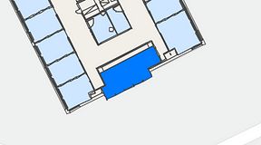 
							Planritning för Convendum Västra Järnvägsgatan 3, 1 privata rum, 23 m²