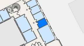 
							Planritning för iOffice Drottninggatan 33, 1 privata rum, 9 m²