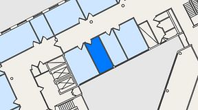 
							Planritning för Convendum Spårvagnshallarna, 1 privata rum, 13 m²