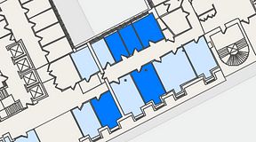 
							Planritning för 7A Posthuset, Vasagatan 28, 5 privata rum, 73 m²