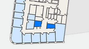 Planritning för United Spaces Nordenskiöldsgatan 24, 2 privata rum, 13 m²