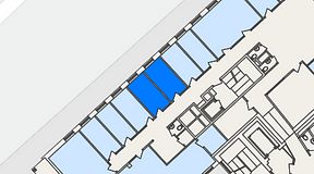 
							Planritning för FASTOFFICE S:t Olofsgatan, 2 privata rum, 18 m²