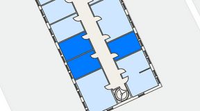 
							Planritning för Easy Office Bromma, 3 privata rum, 38 m²