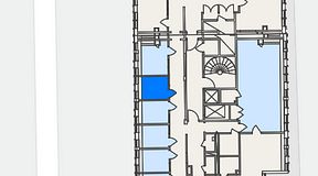 
							Planritning för Flexiwork Kollektivet, 1 privata rum, 6 m²