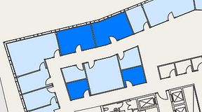 
							Planritning för Mindpark Mölndal, 4 privata rum, 55 m²