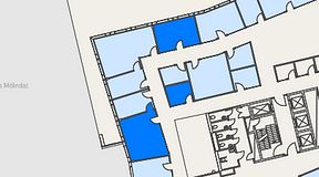 
							Planritning för Mindpark Mölndal, 3 privata rum, 54 m²