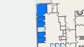 Planritning för Regus Gastelyckan Lund, 5 privata rum, 58 m²