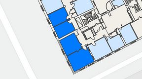 
							Planritning för iOffice Sveavägen, 4 privata rum, 103 m²